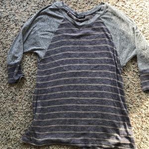 Three quarter length sleeve sweater